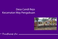Desa Candi Rejo Kecamatan Way Pengubuan