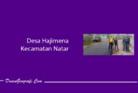 Desa Hajimena Kecamatan Natar