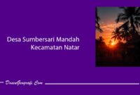 Desa Sumbersari Mandah Kecamatan Natar