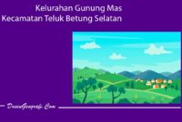 Kelurahan Gunung Mas Kecamatan Teluk Betung Selatan