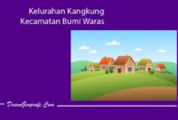 Kelurahan Kangkung Kecamatan Bumi Waras