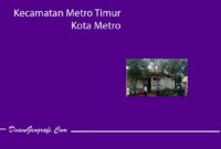 Kecamatan Metro Timur Kota Metro