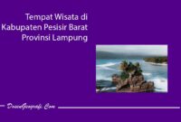 Tempat Wisata di Kabupaten Pesisir Barat Provinsi Lampung